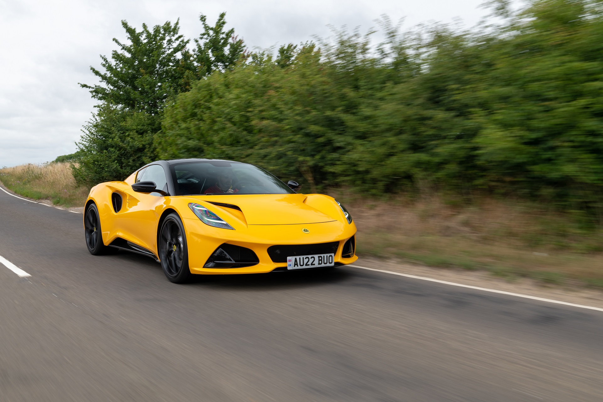 2023 Lotus Emira (Color: Hethel Yellow) Front Three-Quarter Wallpapers (3)