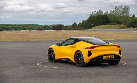 2023 Lotus Emira (Color: Hethel Yellow) Rear Three-Quarter Wallpapers 450x275 (22)