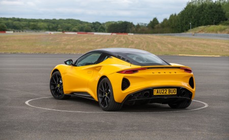 2023 Lotus Emira (Color: Hethel Yellow) Rear Three-Quarter Wallpapers 450x275 (23)