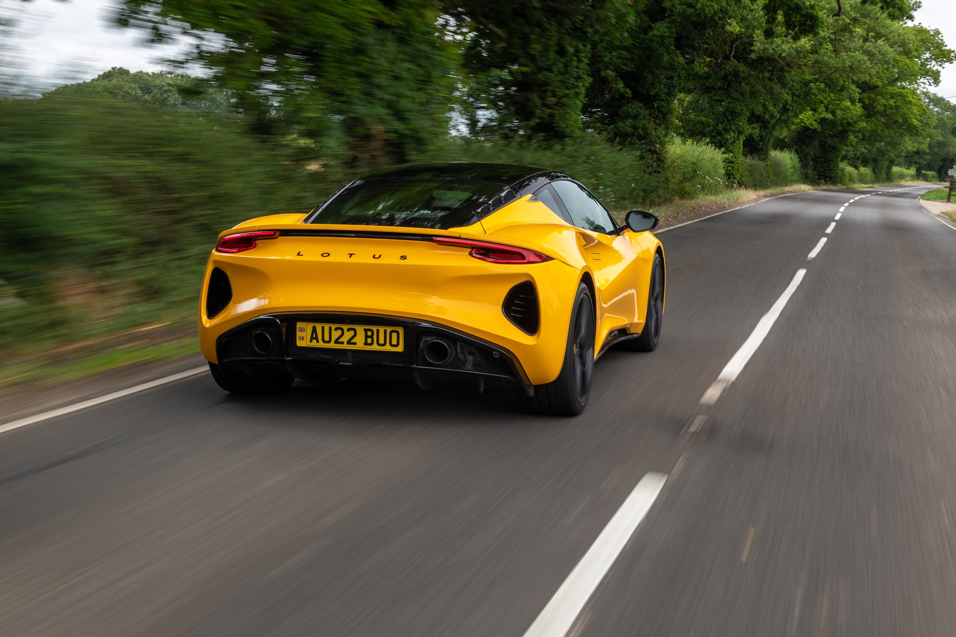 2023 Lotus Emira (Color: Hethel Yellow) Rear Wallpapers (8)