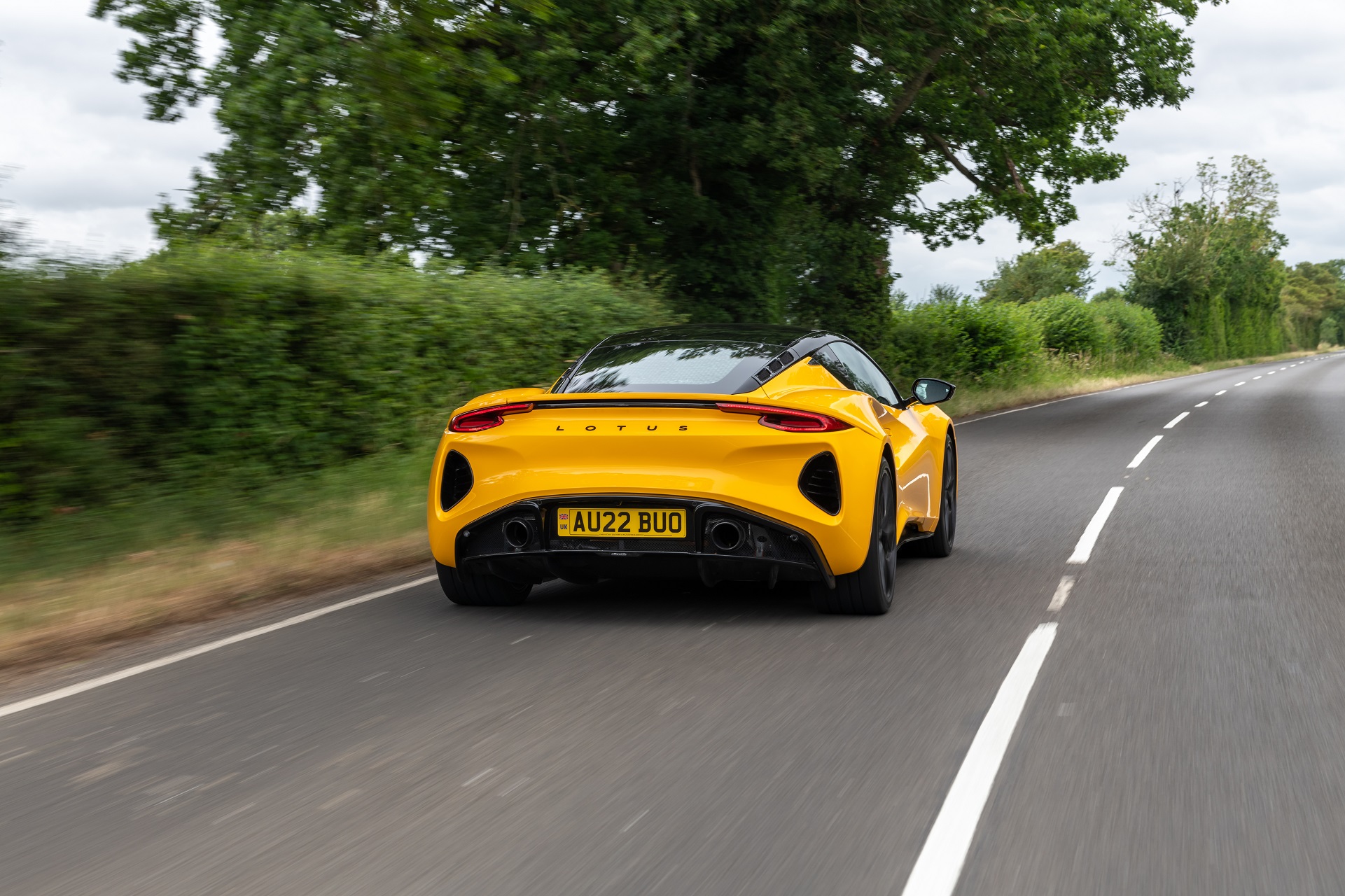 2023 Lotus Emira (Color: Hethel Yellow) Rear Wallpapers (9)