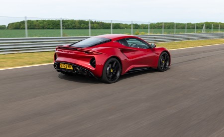 2023 Lotus Emira (Color: Magma Red) Rear Three-Quarter Wallpapers 450x275 (31)