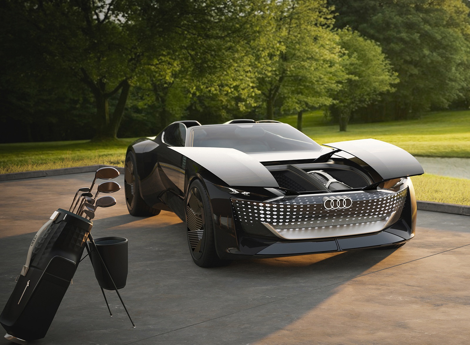 2021 Audi Skysphere Concept (Color: Stage Light) Front Wallpapers #29 of 91