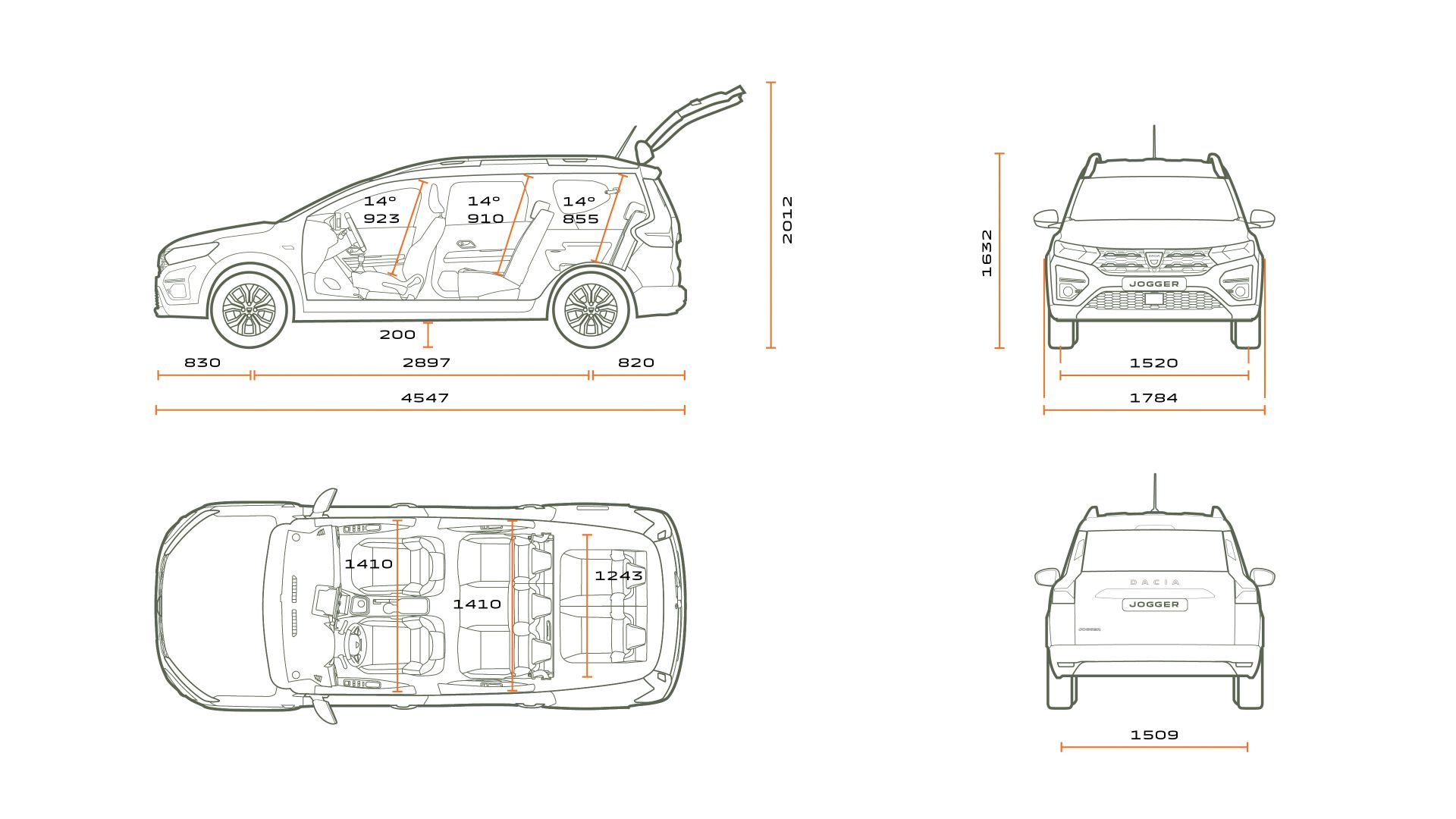 2022 Dacia Jogger Extreme Dimensions Wallpapers #44 of 44