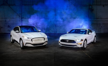 2022 Ford Mustang Mach-E and Ford Mustang Ice White Appearance Package Front Wallpapers 450x275 (6)