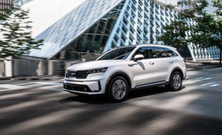 2022 Kia Sorento Plug-in Hybrid Front Three-Quarter Wallpapers 450x275 (10)