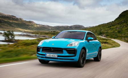 2022 Porsche Macan (Color: Miami Blue) Front Wallpapers 450x275 (37)