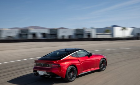 2023 Nissan Z (Color: Passion Red) Rear Three-Quarter Wallpapers 450x275 (3)