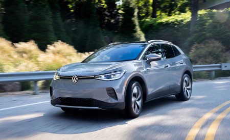 2021 Volkswagen ID.4 AWD Pro S with Gradient Package (US-Spec) Front Three-Quarter Wallpapers 450x275 (45)