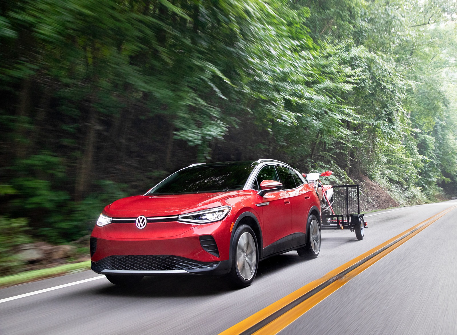 2022 Volkswagen ID.4 AWD Pro S with Gradient Package (US-Spec) Front Three-Quarter Wallpapers (2)