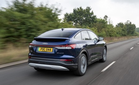 2022 Audi Q4 Sportback 40 e-tron (UK-Spec) Rear Three-Quarter Wallpapers 450x275 (8)
