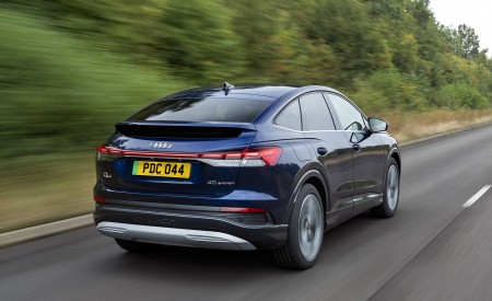 2022 Audi Q4 Sportback 40 e-tron (UK-Spec) Rear Three-Quarter Wallpapers 450x275 (6)