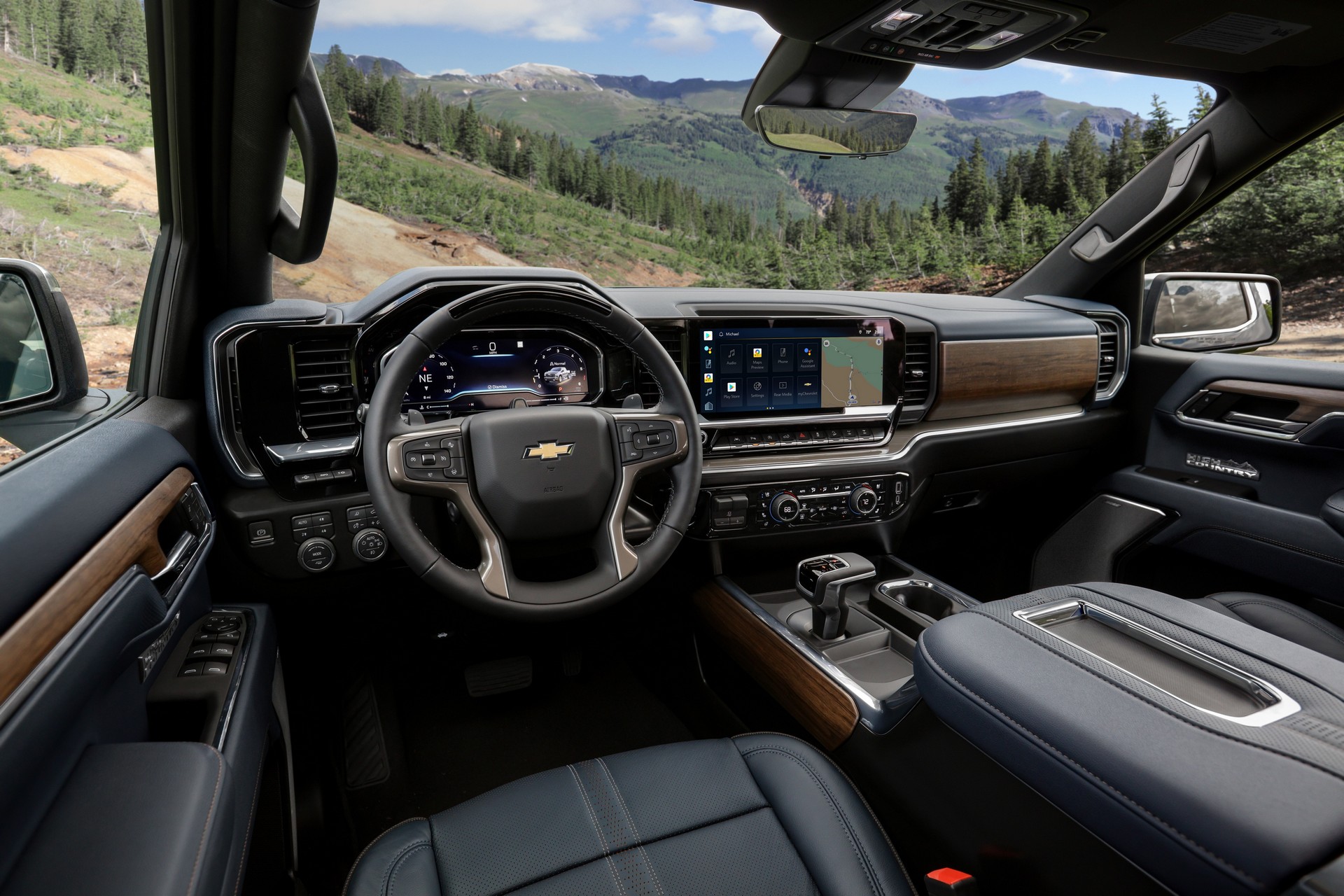 2022 Chevrolet Silverado High Country Interior Cockpit Wallpapers (8)