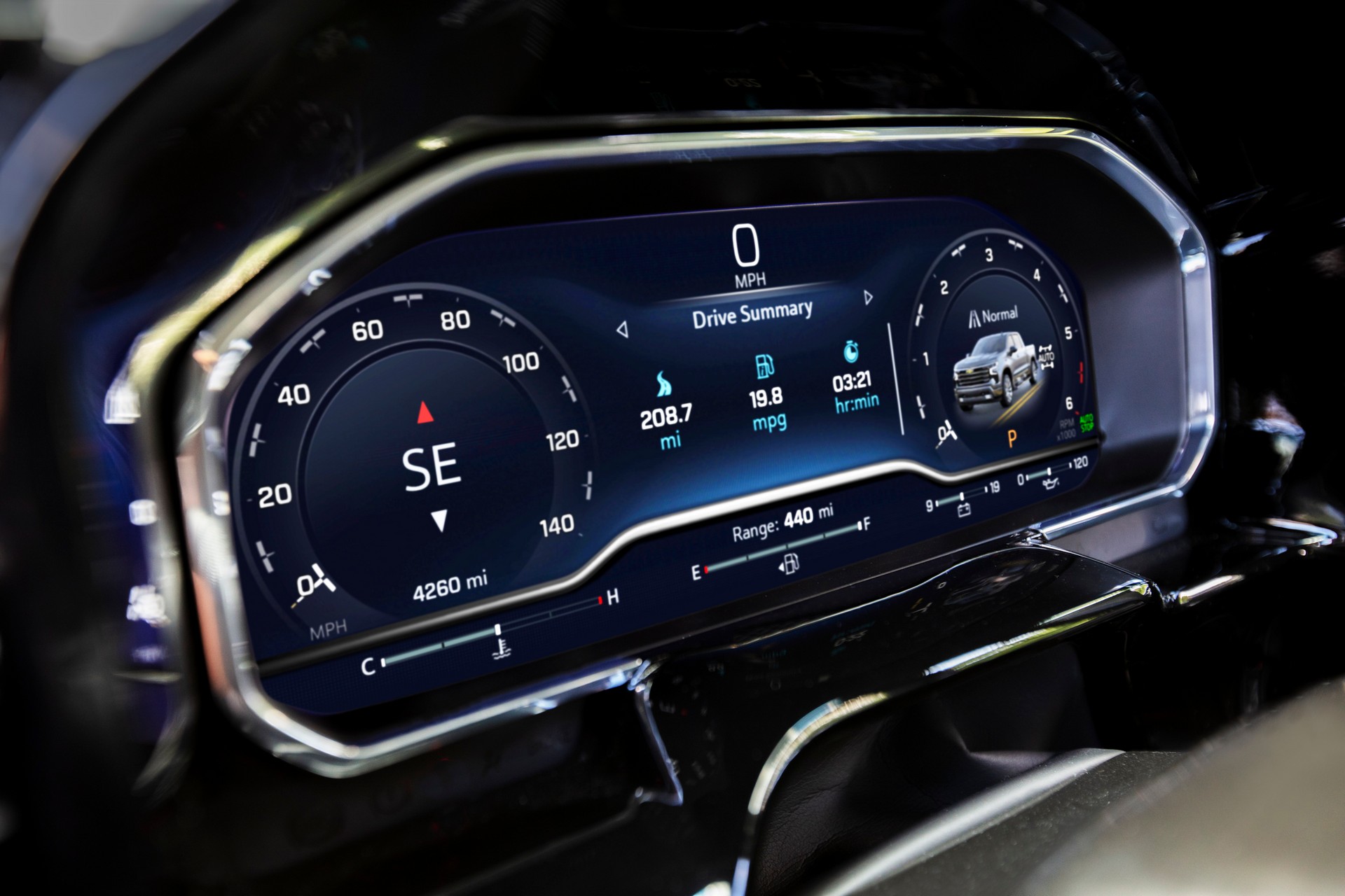2022 Chevrolet Silverado LT Digital Instrument Cluster Wallpapers (5)