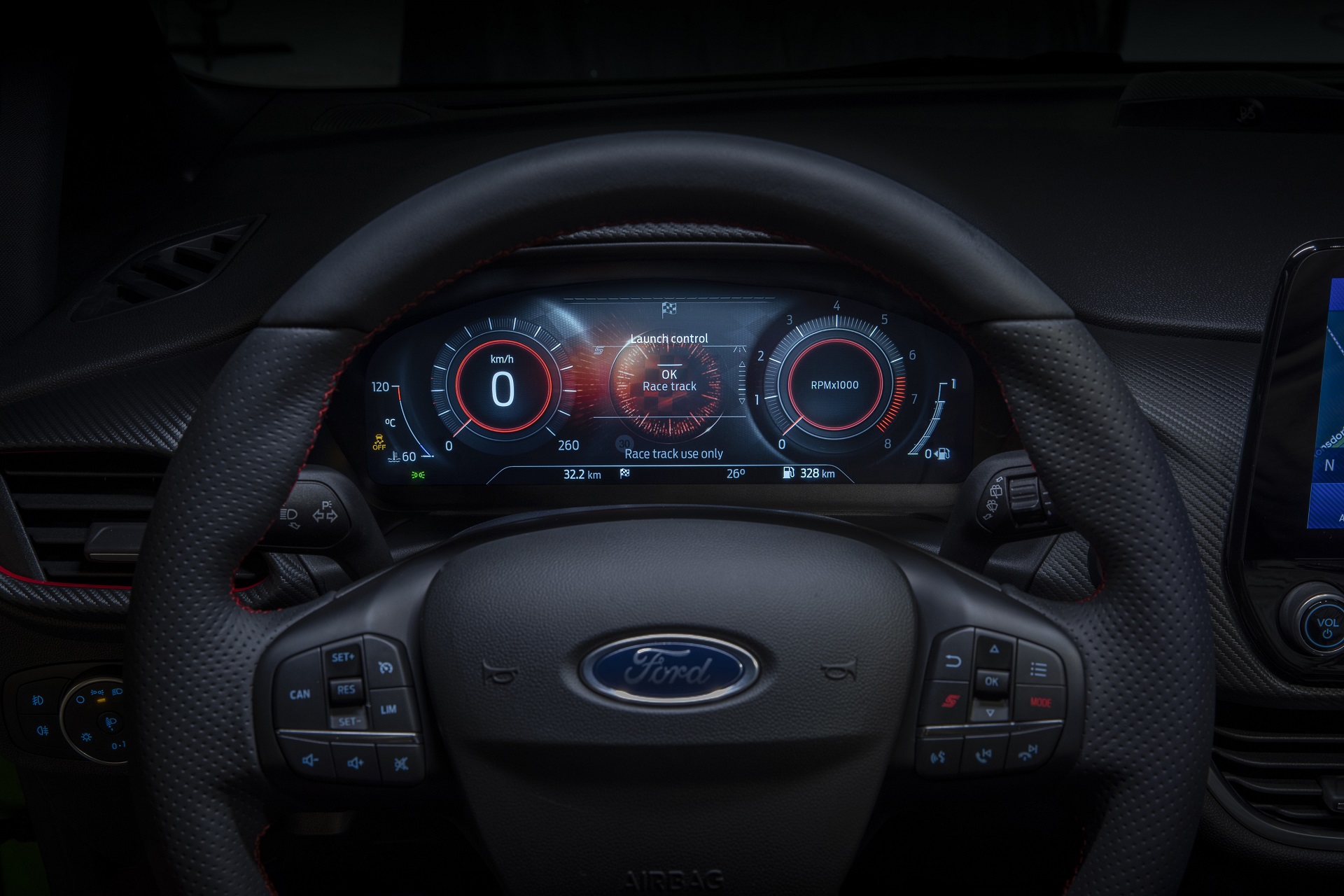 2022 Ford Fiesta ST Digital Instrument Cluster Wallpapers (13)