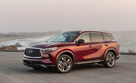2022 Infiniti QX60 Luxe AWD Front Three-Quarter Wallpapers 450x275 (5)