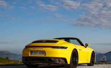 2022 Porsche 911 Carrera GTS Cabriolet (Color: Racing Yellow) Rear Wallpapers 450x275 (10)
