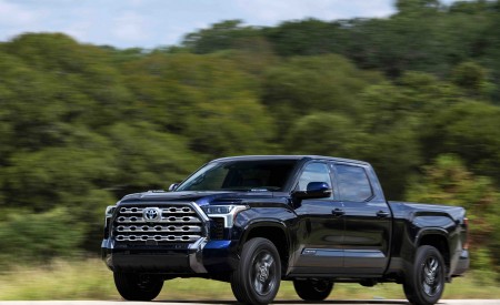 2022 Toyota Tundra Platinum (Color: Blueprint) Front Three-Quarter Wallpapers 450x275 (3)