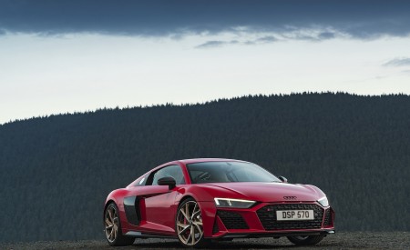 2022 Audi R8 Coupe V10 Performance RWD (UK-Spec) Front Three-Quarter Wallpapers 450x275 (46)
