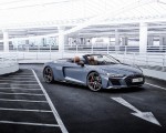 2022 Audi R8 Spyder V10 Performance RWD (Color: Kamero Grey) Front Three-Quarter Wallpapers 150x120