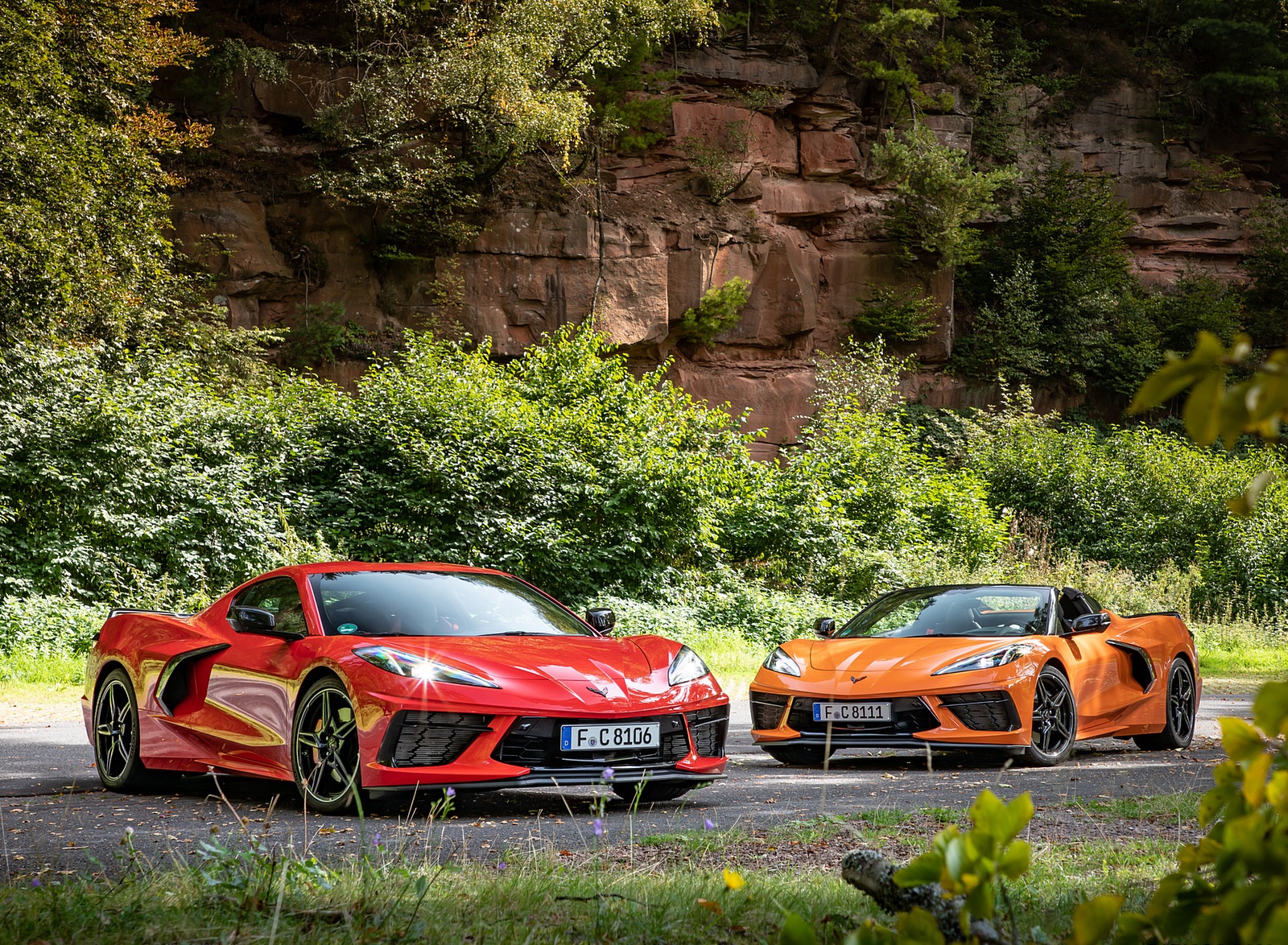 2022 Chevrolet Corvette Stingray Convertible (Euro-Spec) Front Wallpapers (14)