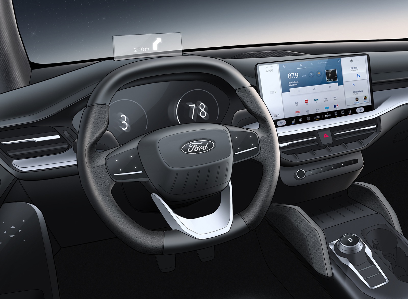 2022 Ford Focus Design Sketch Wallpapers (10)