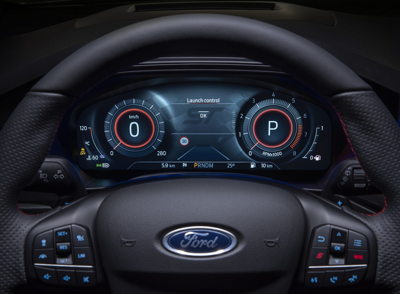 2022 Ford Focus ST Digital Instrument Cluster Wallpapers (15)