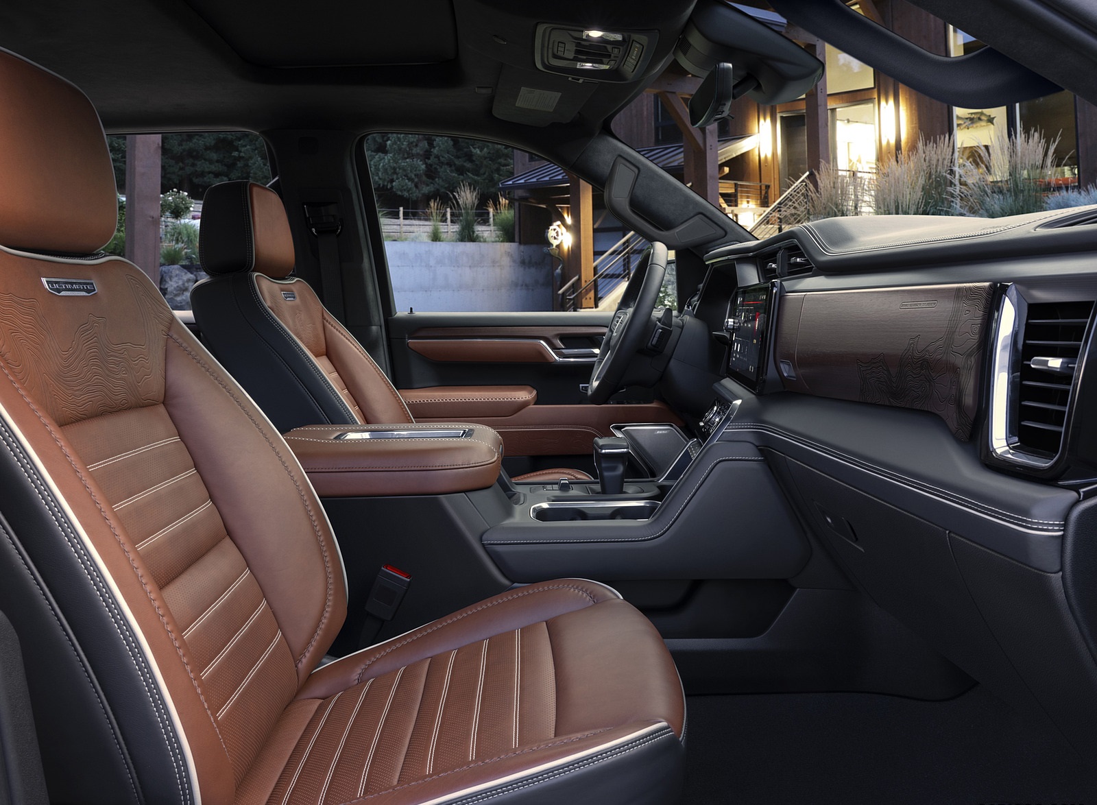 2022 GMC Sierra Denali Ultimate Interior Front Seats Wallpapers (10)