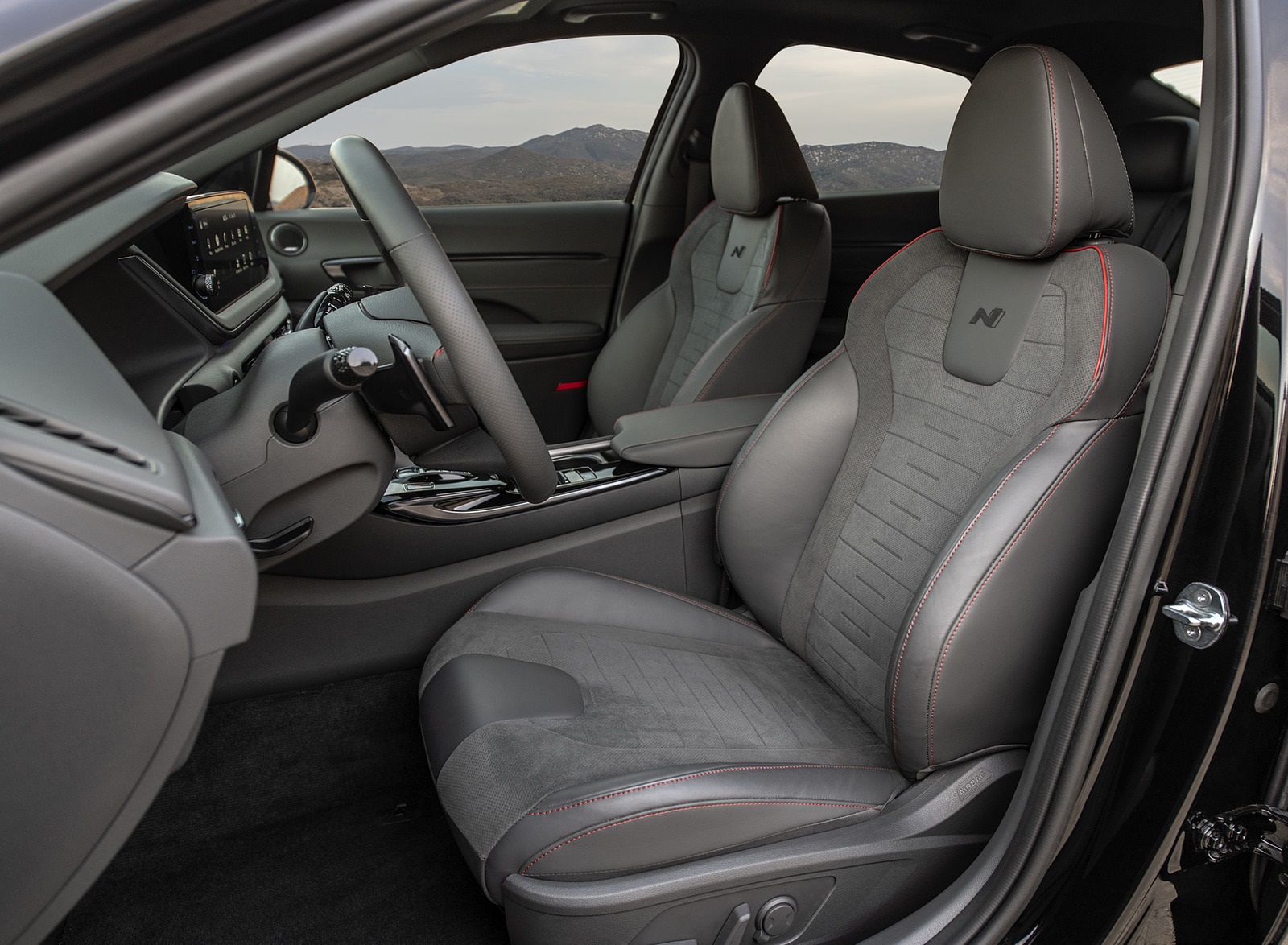 2022 Hyundai Sonata N Line Night Edition Interior Front Seats Wallpapers #20 of 23