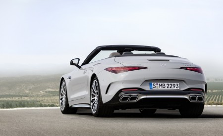 2022 Mercedes-AMG SL 55 4MATIC+ (Color: Alpine Grey Uni) Rear Wallpapers 450x275 (37)