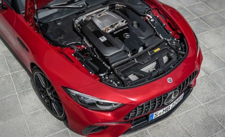 2022 Mercedes-AMG SL 63 4MATIC+ (Color: Patagonia Red Metallic) Engine Wallpapers 450x275 (33)
