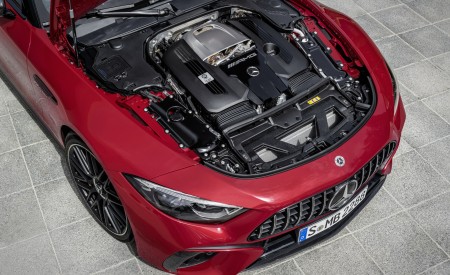 2022 Mercedes-AMG SL 63 4MATIC+ (Color: Patagonia Red Metallic) Engine Wallpapers 450x275 (32)