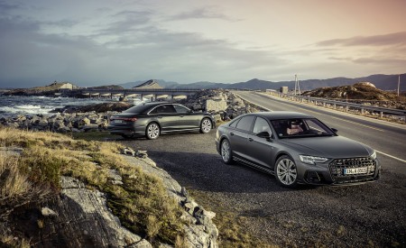 2022 Audi A8 (Color: Daytona Grey Matt Effect) Wallpapers 450x275 (29)
