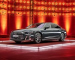 2022 Audi A8 L (Color: Manhattan Grey) Front Three-Quarter Wallpapers 150x120
