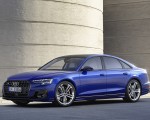 2022 Audi S8 (Color: Ultra Blue) Front Three-Quarter Wallpapers 150x120