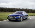 2022 Audi S8 (Color: Ultra Blue) Front Three-Quarter Wallpapers 150x120