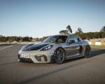 2022 Porsche 718 Cayman GT4 RS (Color: Arctic Grey) Front Three-Quarter Wallpapers 150x120