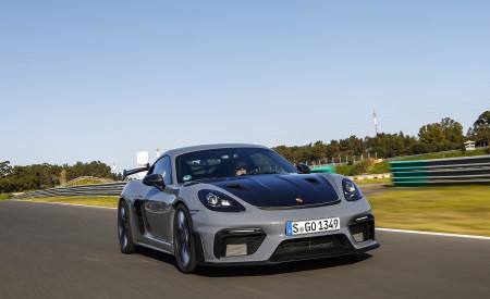 2022 Porsche 718 Cayman GT4 RS (Color: Arctic Grey) Front Three-Quarter Wallpapers 450x275 (105)