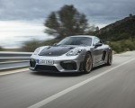 2022 Porsche 718 Cayman GT4 RS (Color: GT Silver Metallic) Front Three-Quarter Wallpapers 150x120
