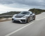 2022 Porsche 718 Cayman GT4 RS (Color: GT Silver Metallic) Front Wallpapers  150x120