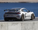 2022 Porsche 718 Cayman GT4 RS (Color: GT Silver Metallic) Rear Three-Quarter Wallpapers 150x120