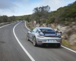 2022 Porsche 718 Cayman GT4 RS (Color: GT Silver Metallic) Rear Three-Quarter Wallpapers 150x120