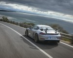 2022 Porsche 718 Cayman GT4 RS (Color: GT Silver Metallic) Rear Three-Quarter Wallpapers 150x120