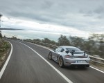 2022 Porsche 718 Cayman GT4 RS (Color: GT Silver Metallic) Rear Three-Quarter Wallpapers 150x120