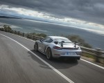 2022 Porsche 718 Cayman GT4 RS (Color: GT Silver Metallic) Rear Three-Quarter Wallpapers 150x120