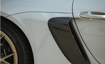 2022 Porsche 718 Cayman GT4 RS (Color: GT Silver Metallic) Side Vent Wallpapers 450x275 (308)