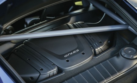 2022 Porsche 718 Cayman GT4 RS (Color: Gentian Blue Metallic) Engine Wallpapers 450x275 (97)