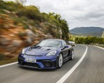 2022 Porsche 718 Cayman GT4 RS (Color: Gentian Blue Metallic) Front Wallpapers 150x120