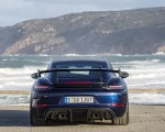 2022 Porsche 718 Cayman GT4 RS (Color: Gentian Blue Metallic) Rear Wallpapers 150x120