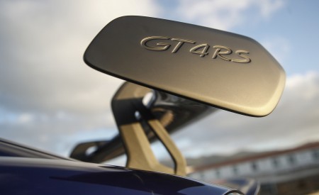 2022 Porsche 718 Cayman GT4 RS (Color: Gentian Blue Metallic) Spoiler Wallpapers 450x275 (88)